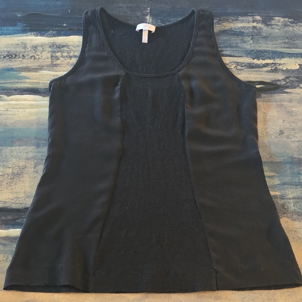 Escada Black Sleeveless Tank Top, Sz M